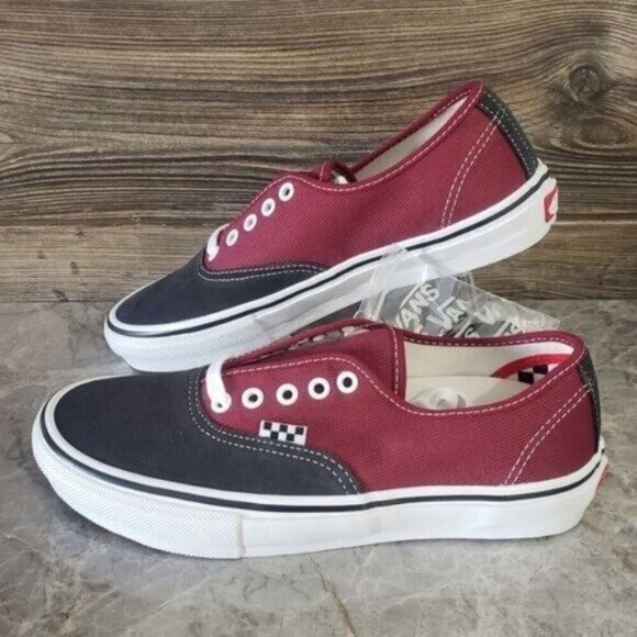 New Vans Skate Authentic Mens Sneakers Size 6.5 Colorblock Skateboarding Grunge - Picture 2 of 8